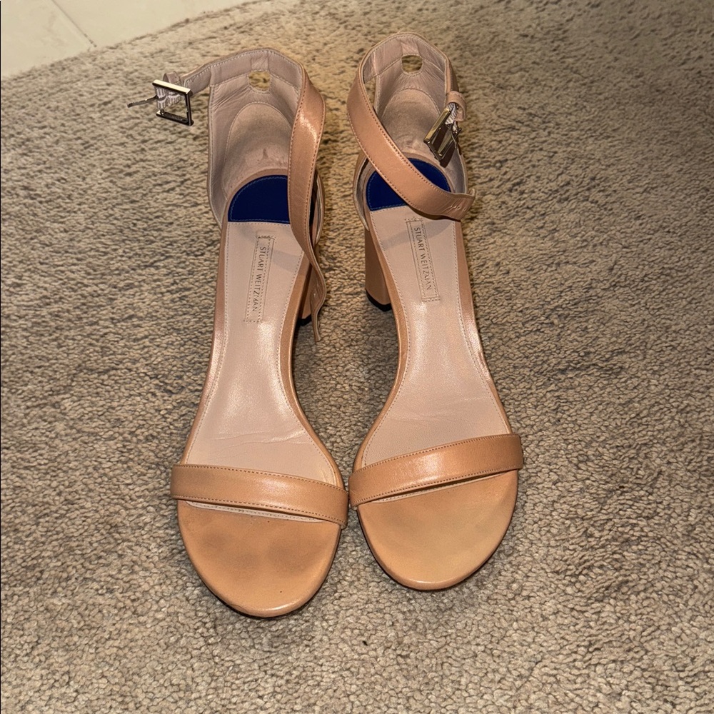 Nude Strappy Heeled Sandals
